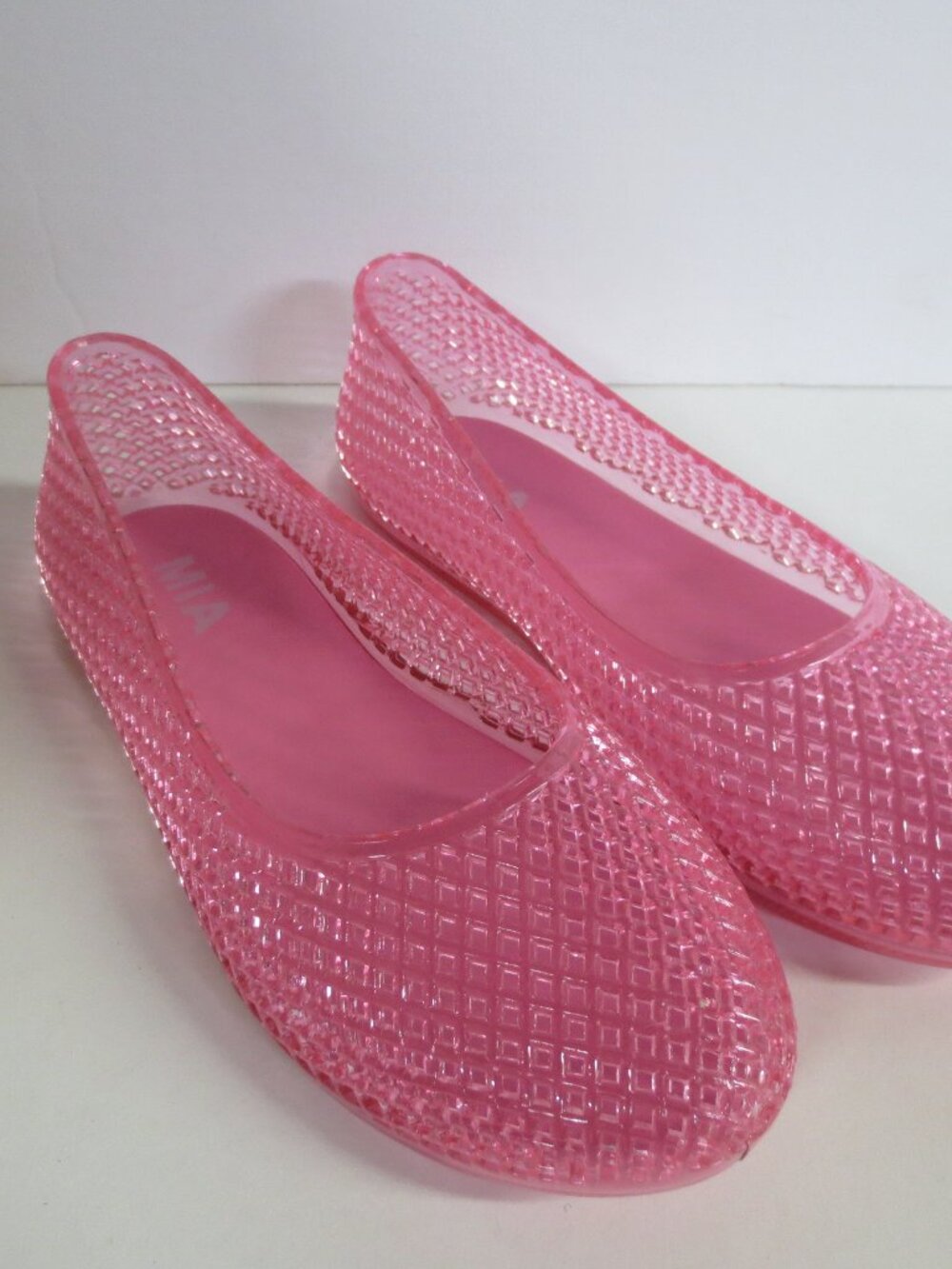 MIA GELINA WOMEN'S JELLY FLAT SHOES IN PINK - US 6M